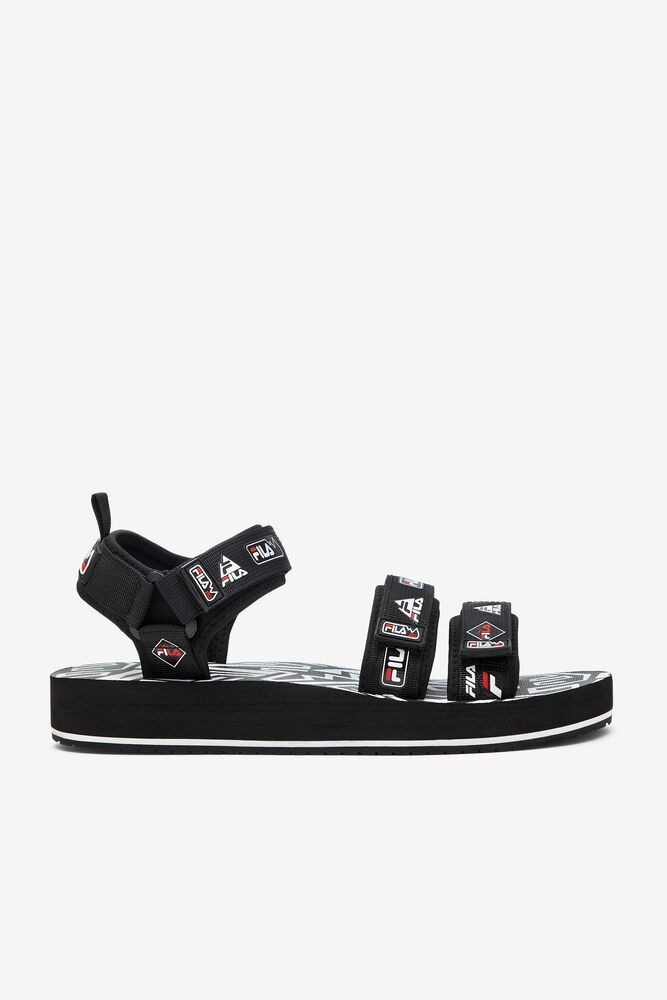Fila Sandals Mens Black - Drifter Dns '90s - Philippines 6591872-EA